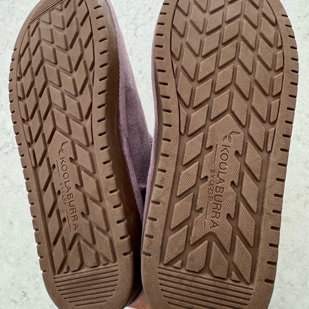 Kookaburra purple Suede Boots with Bows. Size 3 girls. Excellent condition - Picture 4 of 5